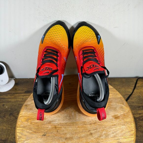 Nike Air Max 270 Sunset 2022 Men's Size 9.5 University Red Gold Shoe DQ7625-600 - Picture 6 of 9